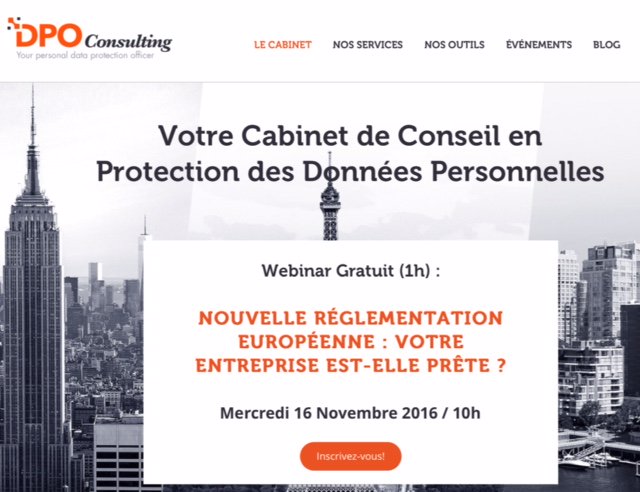 consulting_dpo's tweet image. Besoin d'une vue générale sur la #ProtectionDesDonnees, #RGPD, réservez votre 16 Nov inscrivez-vous vite sur dpo-consulting.fr