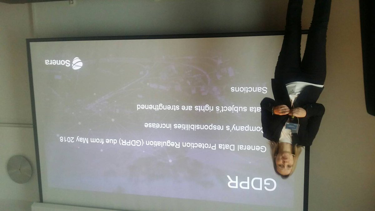 ThomasWhocares's tweet photo. RT Susanna Koskinen kertoo EU:n tietosuoja-asetuksen vaikutuksista. Onko sinun yrityksesi valmis? #tietosuojaasetus #GDPR #itsmfi16 https://t.co/HOuBxycnBv