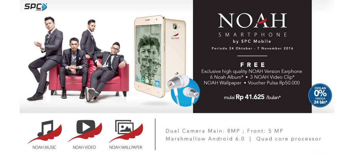MusicaStudios's tweet photo. Sahabat NOAH sudah punya belum @NOAH_ID Smartphone? Jangan lupa beli ya. Ada dua album ekslusif loh di hpnya. Yuk order di @bliblidotcom https://t.co/9JDiYWGfye