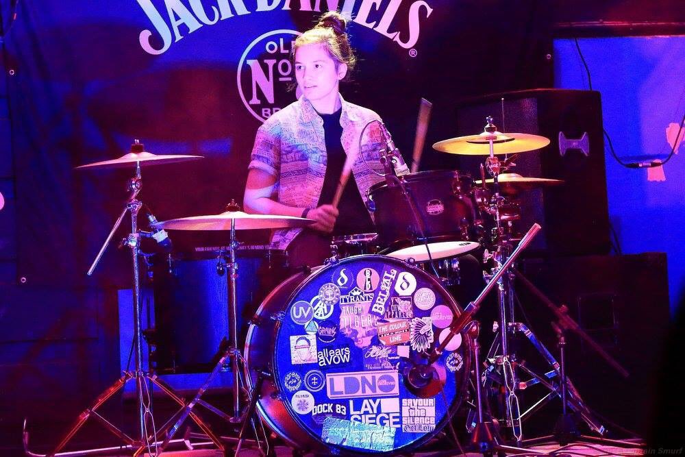 Our drummer is getting old! 16 today @Beanielass