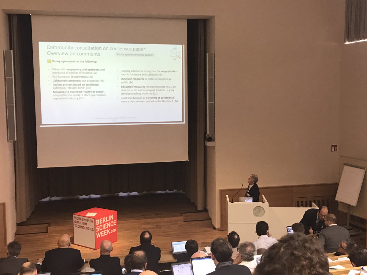 graememalcolmm2's tweet photo. #QuantumEU @fet_eu Great to hear of 170 responses from the community to proposals for QT Flagship...real community engagement https://t.co/iyt7SOU8M6