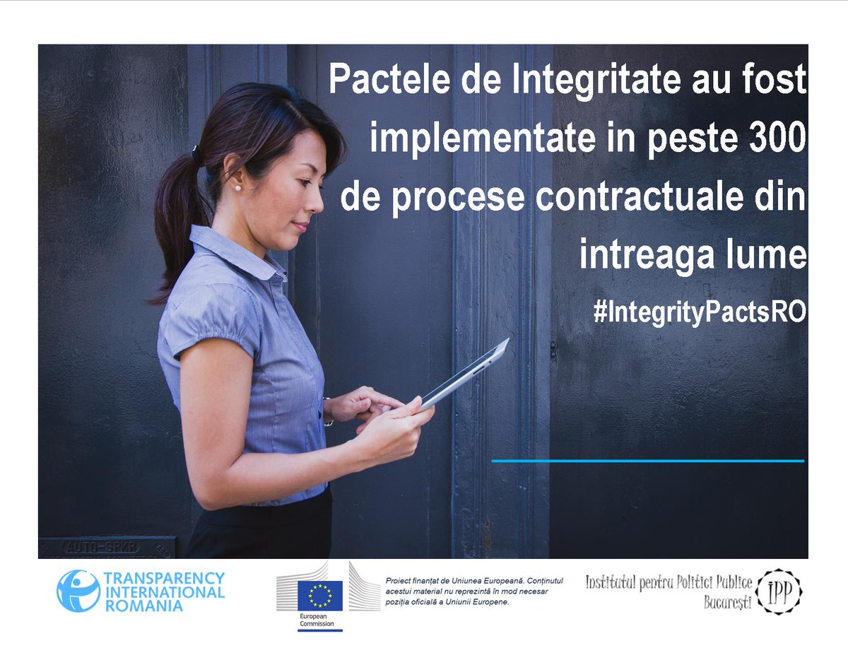Pactele de Integritate au fost implementate in peste 300 de procese contractuale din intreaga lume #IntegrityPactsRO #TIRo