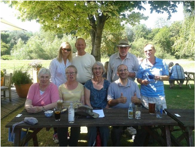 walkingWB's tweet image. Stroud Green @healthywalks group on an outing to Woolhampton #walkingforhealth westberks.gov.uk