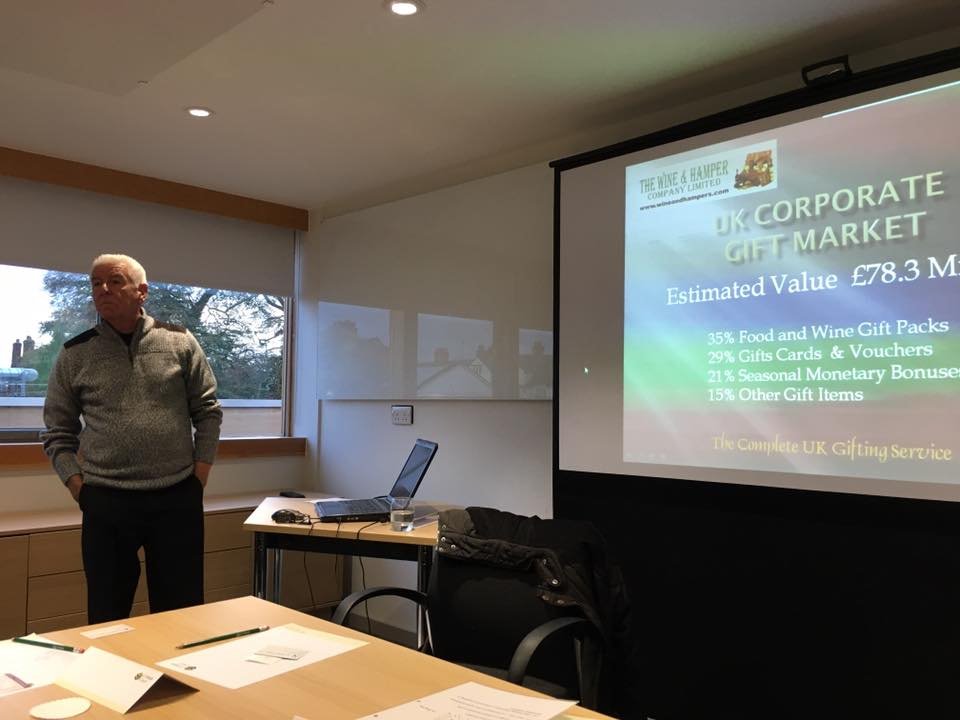 Tony Morely <a href="/WineandHampers/">Tony Morley</a> tells members how to get the best out of corporate gifting. Come along next Thursday to see how WB helps you