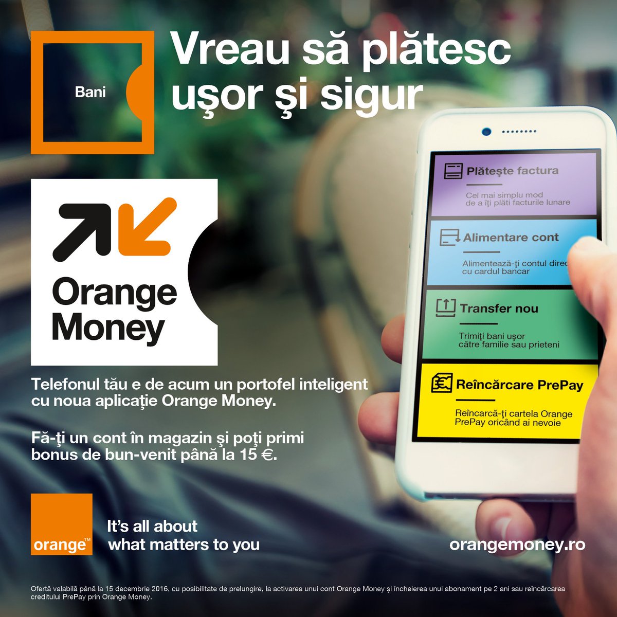 OrangePR_ro's tweet photo. Orange Money, serviciul de transfer de bani si plati cu telefonul mobil, disponibil pt clientii din intreaga tara https://t.co/XkJMwfDovd https://t.co/L9uHl7e78h