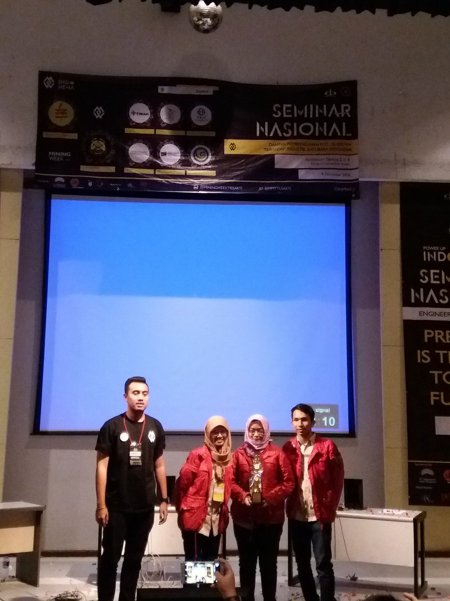 Juara 1 ESC, Tim B ITB
Congratulations 👏👏 <a href="/HMT_ITB/">HMT-ITB</a> 
#miningweek2016 #miningweek