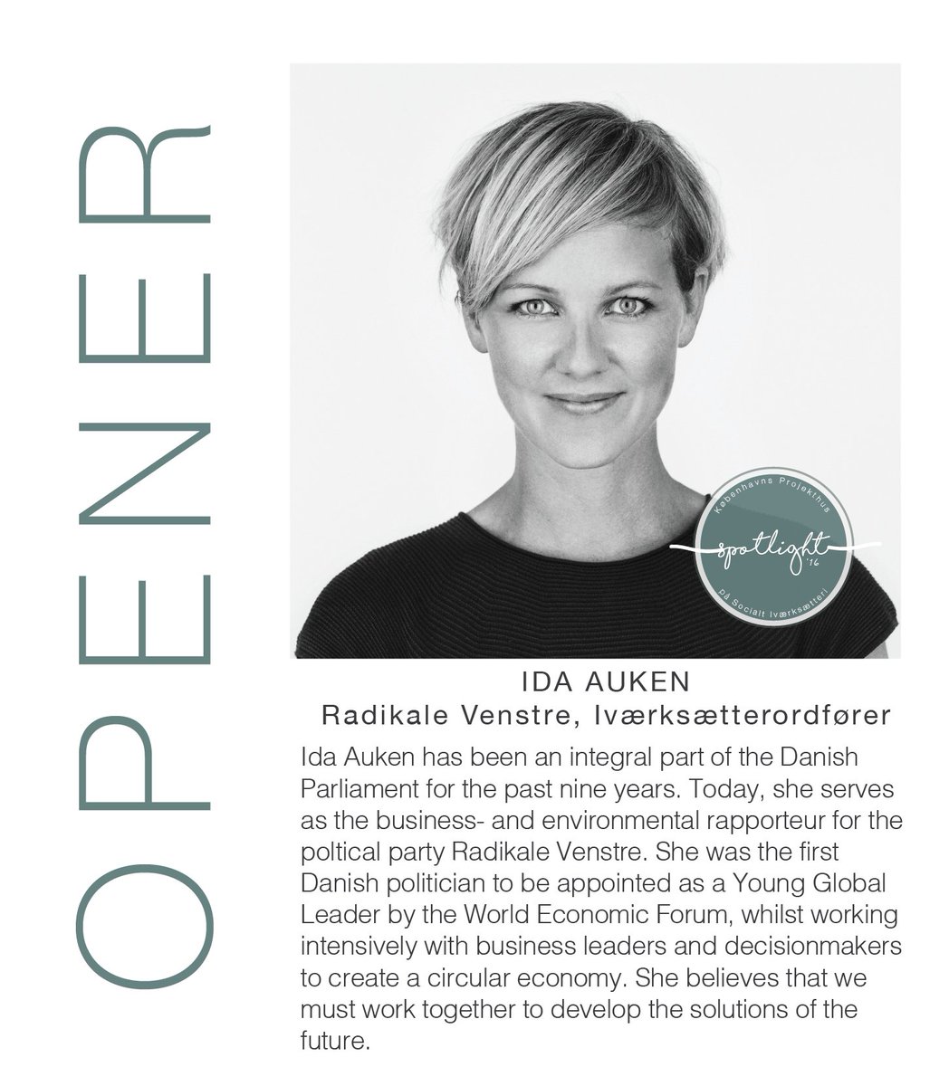 DisieDk's tweet image. #spotlight16 we can&apos;t wait @IdaAuken opening speaker #kphprojects #coworking #dkpol #Socent
eventbrite.com/e/spotlight-pa…