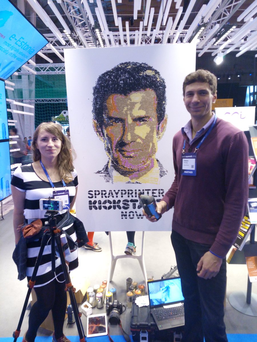 Everybody can be an artist! #sprayprinter #kickstarter #websummit