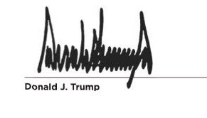 Image result for DONALD J TRUMP SIGNATURE