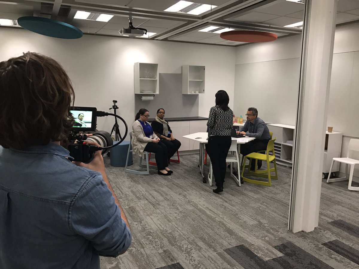 GoDigitalPA's tweet image. Behind the scenes at #FCASprint - the teams start to practice their presentations in our #UX testing room, the Observatory.