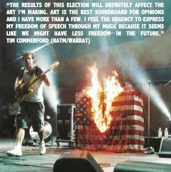 EaracheRecords's tweet photo. Wakrat's Tim Commerford on the election results.. @Wakrat #GenerationFucked #ElectionHangover #TrumpPresident @RATM #RageAgainstTheMachine https://t.co/SAqvMqikNr