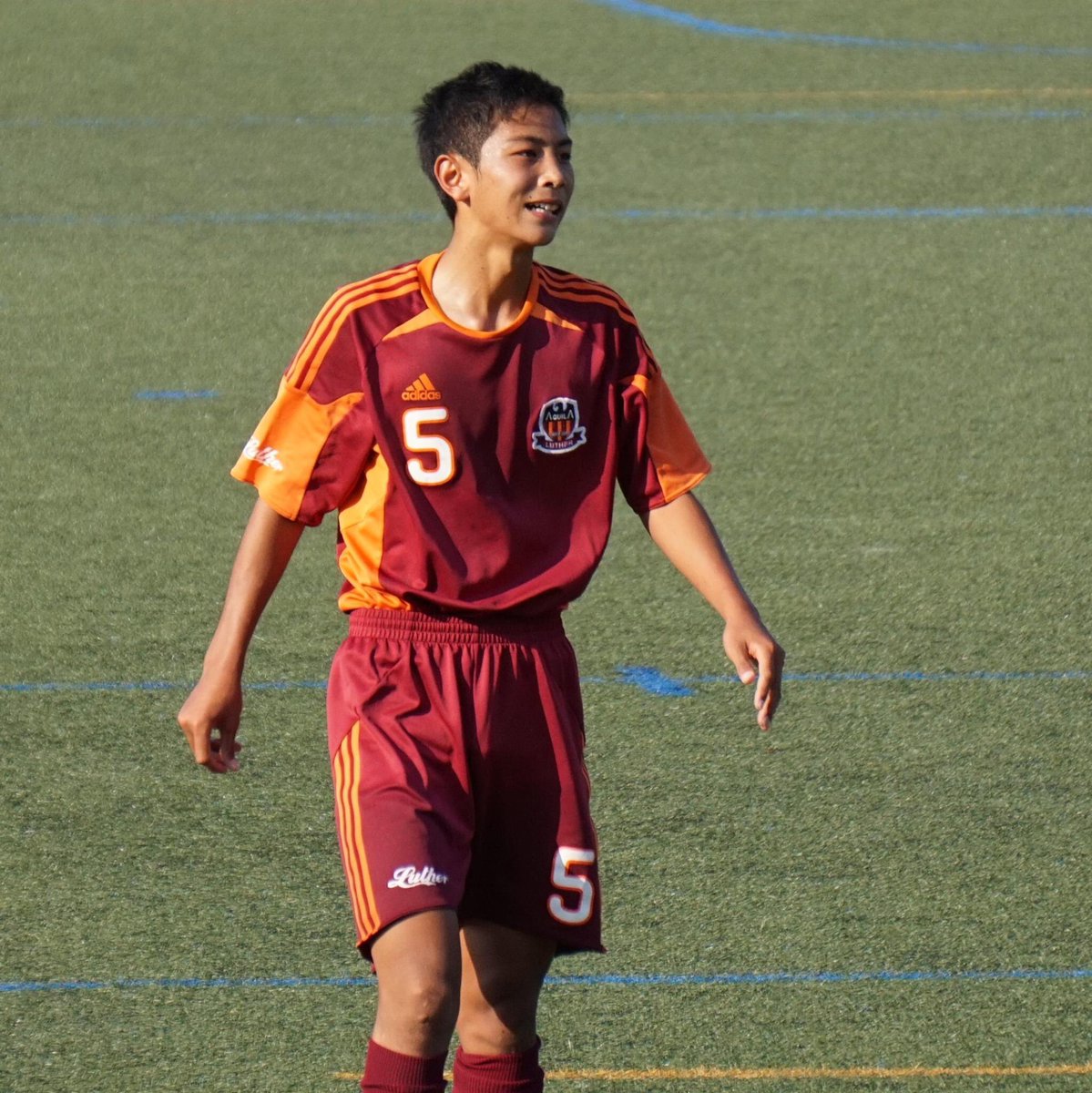 カッチャン 全国高校サッカー選手権大会 熊本県準々決勝 ルーテル学院vs熊本学園大付属 ルーテル学院 の選手たち ５df江崎巧朗 ６mf三上宗一郎 選手権熊本16