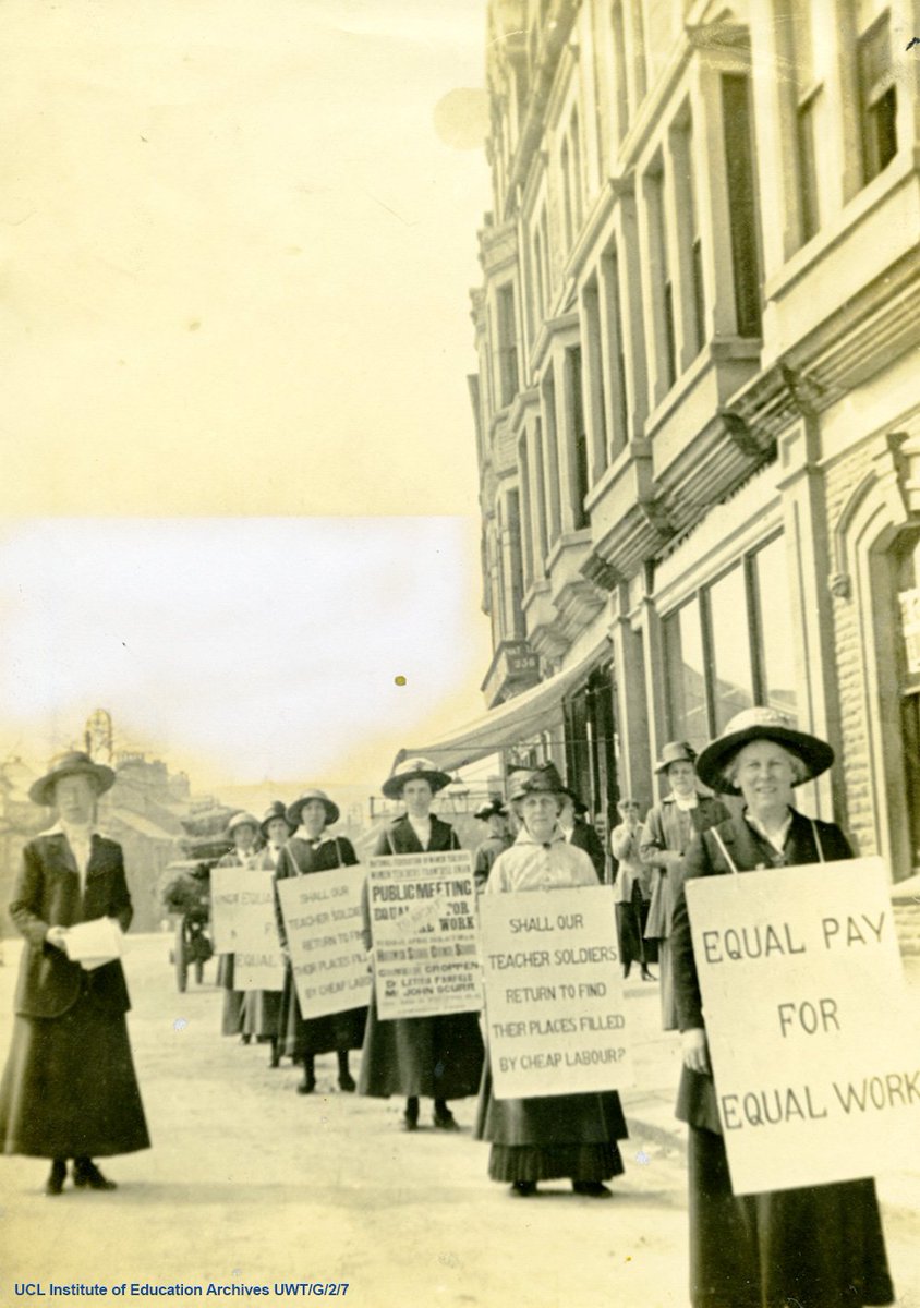 IOE_London's tweet photo. Today is #EqualPayDay. We've gone through the archives to look at the work of the National Union of Women Teachers.
#ThrowbackThursday https://t.co/LRZGtlk1mP