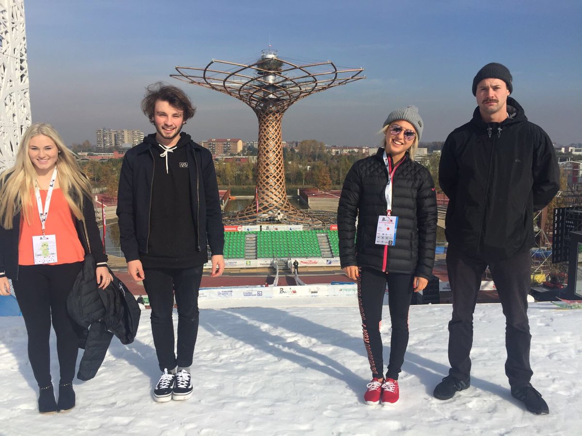 <a href="/GBParkandPipe/">GB Park+Pipe</a> snowboarders out in Milan for the <a href="/fissnowboard/">FIS Snowboarding</a> Big Air