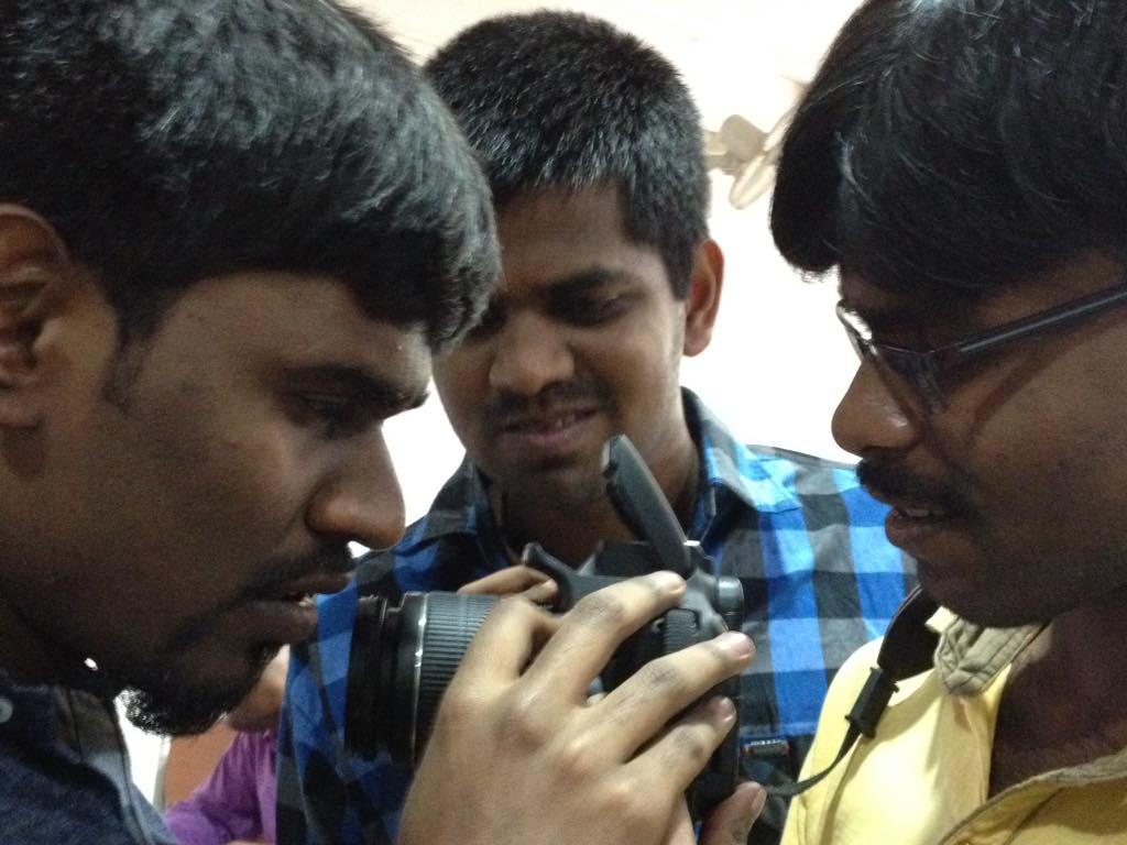 BlindWithCamera's tweet image. Photo workshop conducted with visually impaired students of the Hyderabad University