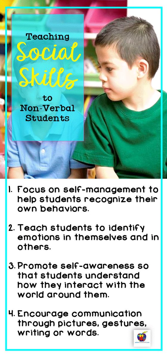 AutismClassroom's tweet image. Teaching social skills is important even if speech is not yet present. #socialskills #autism #specialneeds #specieducation #spedchat #sped