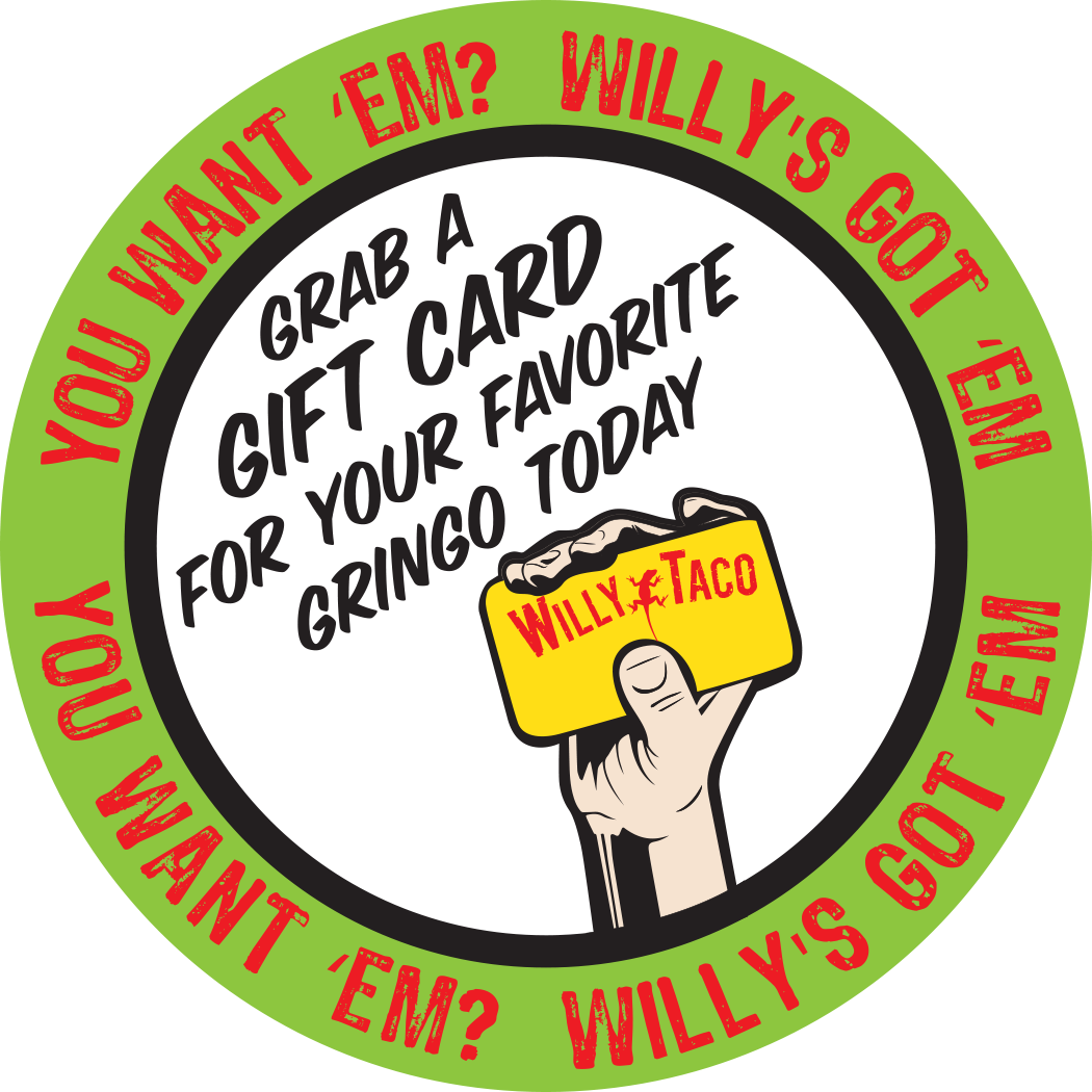Not sure what to get your closest amigos &amp; familia?! <a href="/WILLYTACO/">WILLY TACO HUB CITY</a> GIFT CARDS take the stress out of holiday shopping! #WillyTaco #GiftCards