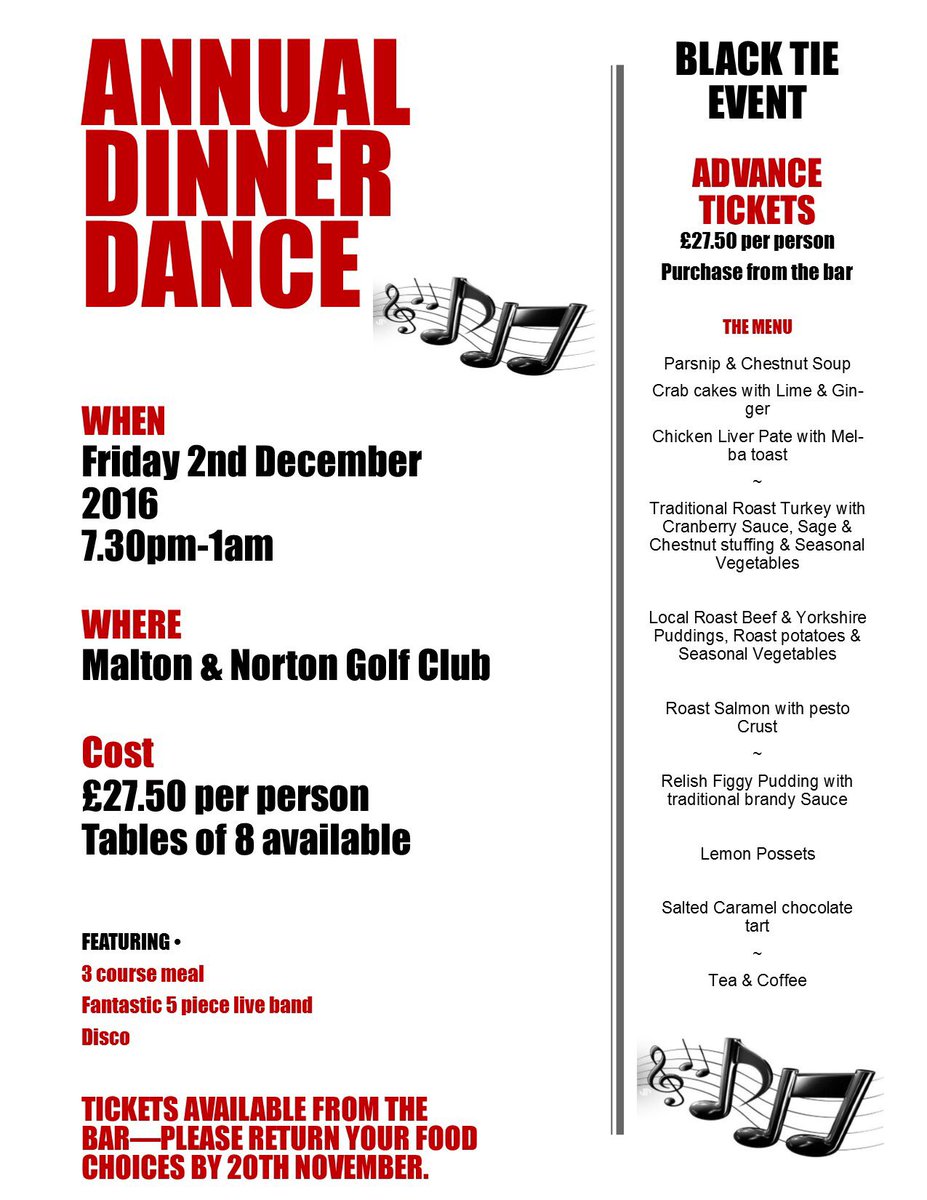 Tickets are selling fast...buy yours from the bar today!