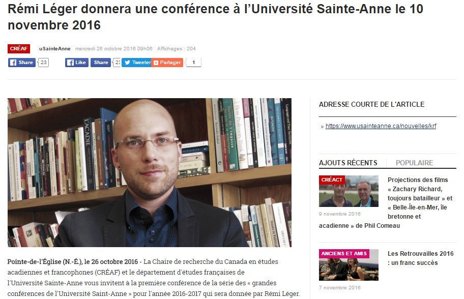 Excellente conférence en perspective ce soir grâce à la @Creaf_SAnne #rechercheuniv #frcan

usainteanne.ca/nouvelles/2016…