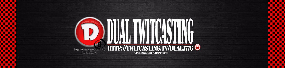 でゅある ツイキャスのバナー作り直した O W O