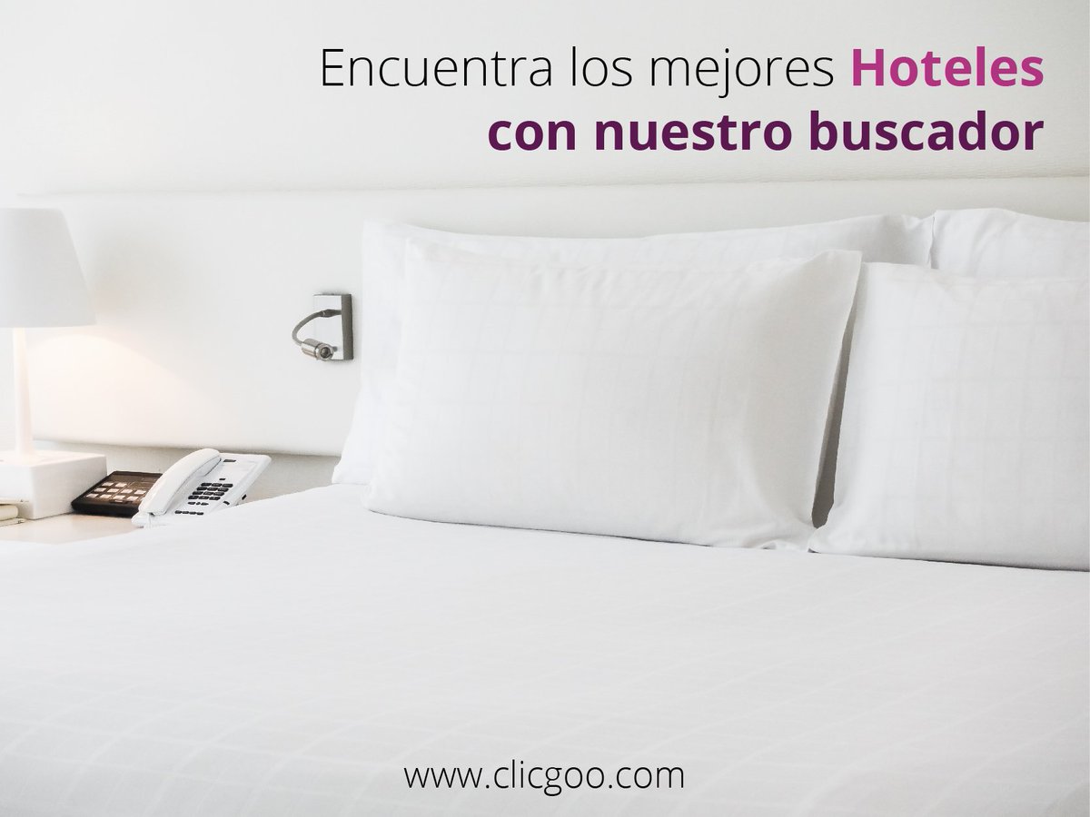 CLICGOO's tweet photo. Encuentra con nosotros #hoteles con los mejores #precios en nuestro buscador y planifica ya tú fin de semana.
https://t.co/VLFCrgNXK9 https://t.co/KNmBhWBbLh
