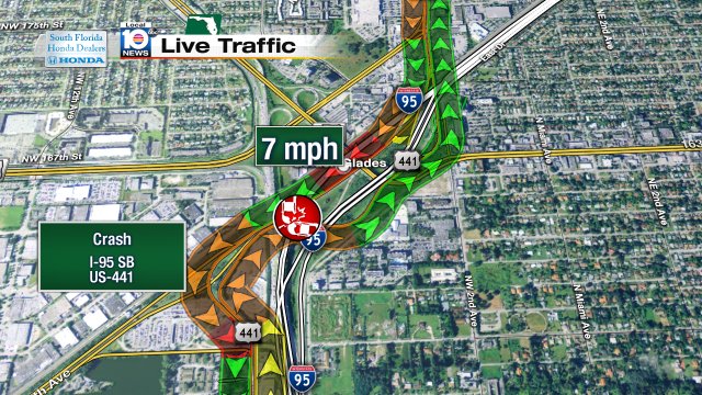 Crash on I-95 SB at US-441 #traffic https://t.co/kCH93EFK8c