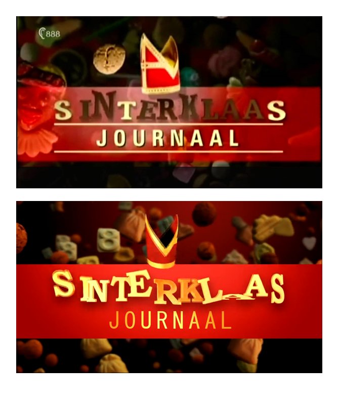 Dit jaar ook geen bruine chocoladeletters meer in het Sinterklaasjournaal...