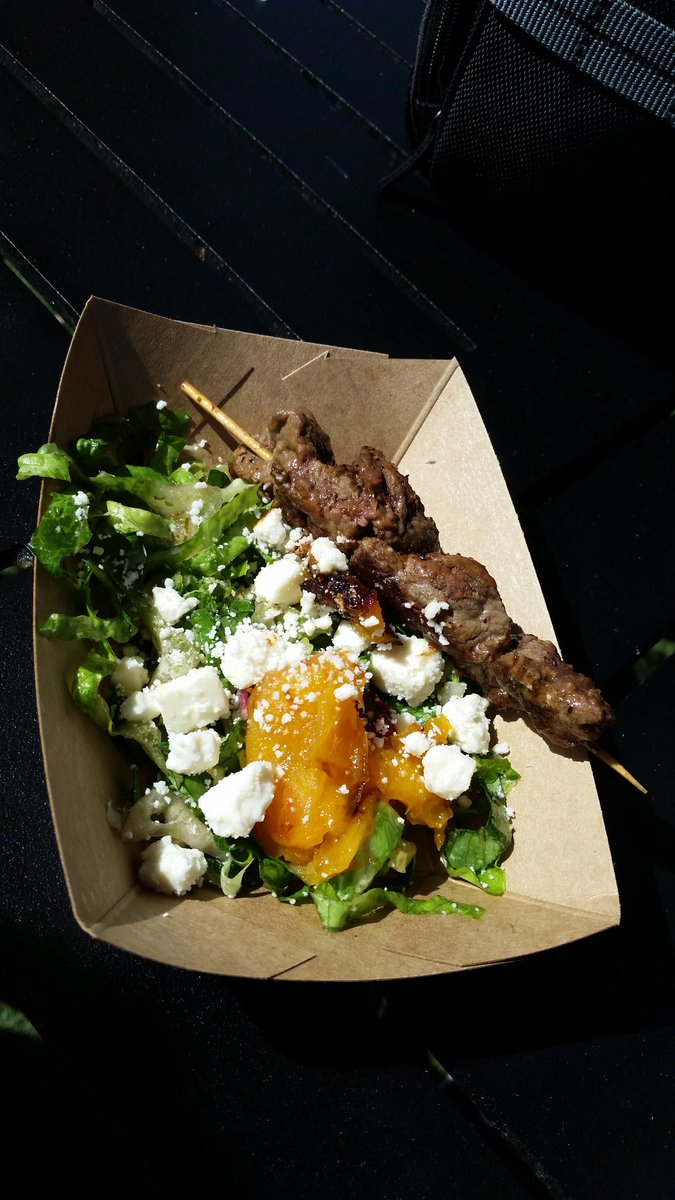 cheffylogan's tweet photo. The chew collective - grilled beef skewer with romaine, apricots and feta cheese #mhsahca https://t.co/DdENAWcPmr