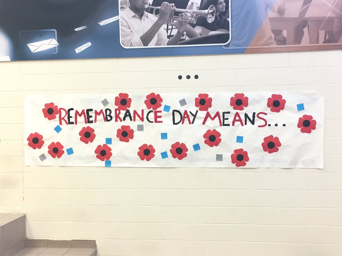 Make sure you post what Remembrance Day means to you on twitter or on our banner in the Commons