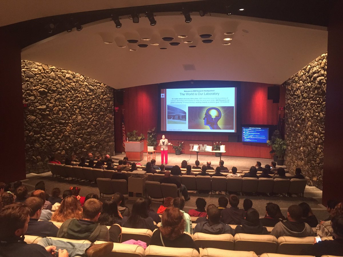 kevrothman's tweet photo. Lucky @excelsior_ptech Ss learning about @IBMWatson and attending #ibmaotthink event. Thank you! @newburghschools https://t.co/9EfHhfx84G