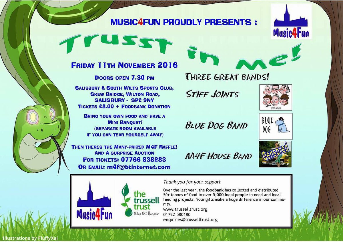 SalisburySouthWilts (@salsouthwiltsc) on Twitter photo Tomorrow night at the club. Come support @TrussellTrust <a href="/SpireFM/">102 Spire FM</a> @around_sp1 <a href="/salisbury_wilts/">salisbury_wilts</a> <a href="/SalisburyNights/">Salisbury Nights</a> <a href="/lovesalisbury/">Love Salisbury</a> Tomorrow night at the club. Come support @TrussellTrust <a href="/SpireFM/">102 Spire FM</a> @around_sp1 <a href="/salisbury_wilts/">salisbury_wilts</a> <a href="/SalisburyNights/">Salisbury Nights</a> <a href="/lovesalisbury/">Love Salisbury</a>