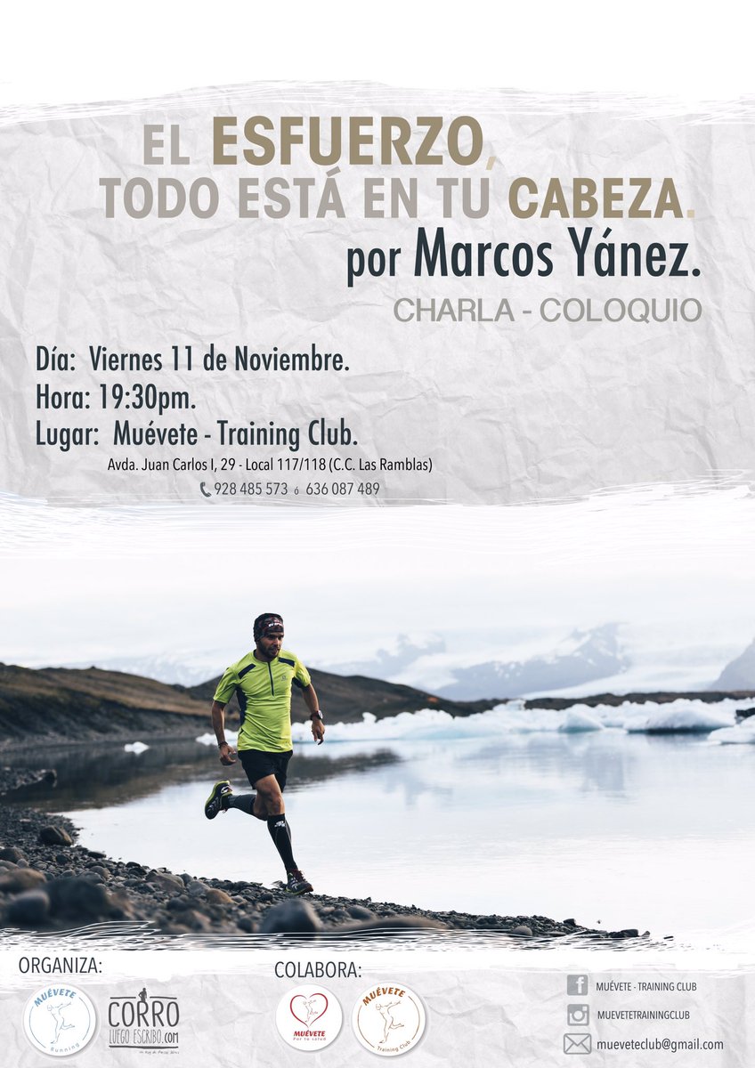 MarcosYanezS's tweet photo. ¿No tienes plan para mañana viernes? Te espero a las 19:30h en Muévete Training ¡Plazas limitadas! https://t.co/rQ4kojWnzi