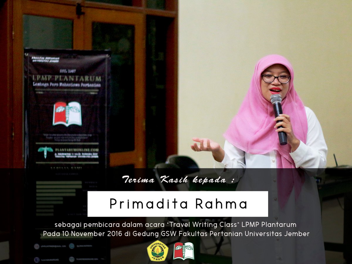 terima kasih @primaditarahma  telah bersedia menyempatkan waktunya untuk mengisi diskusi penulisan 'Travel Writing' pada malam ini