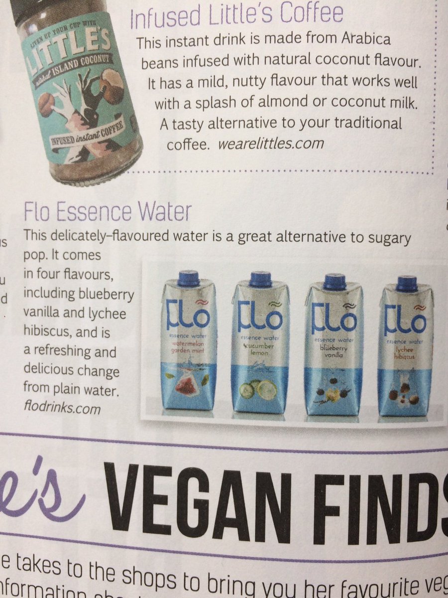 Hand1Sarah's tweet photo. Thank you @VeganLife_Mag for featuring @FloDrinks we're glad you loved the delicate flavours, we do too! #keepitflo https://t.co/JdQG22RAFZ