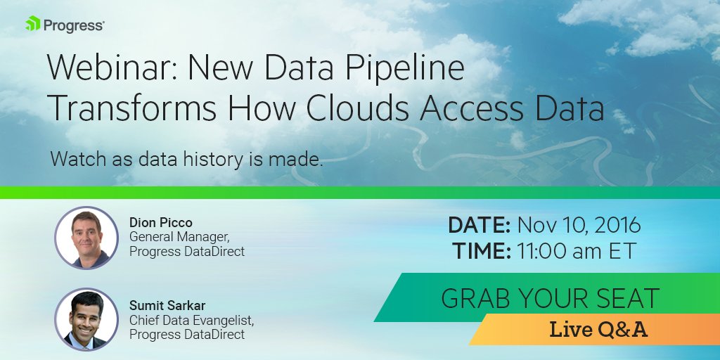 _DataDirect's tweet image. Less than 2 hours before our #HybridDataPipeline webinar! Test yourself with our polls and be sure to register! prgress.co/2dIpTnA