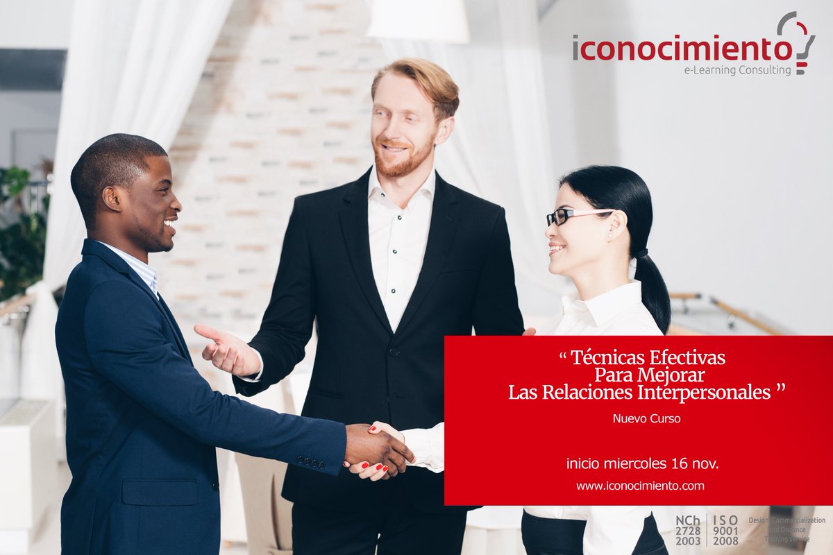 i_conocimiento's tweet photo. Nuevo curso "Técnicas efectivas para mejorar las relaciones interpersonales" más info en https://t.co/tAKvlUXMsI https://t.co/iCfCOqPdmD