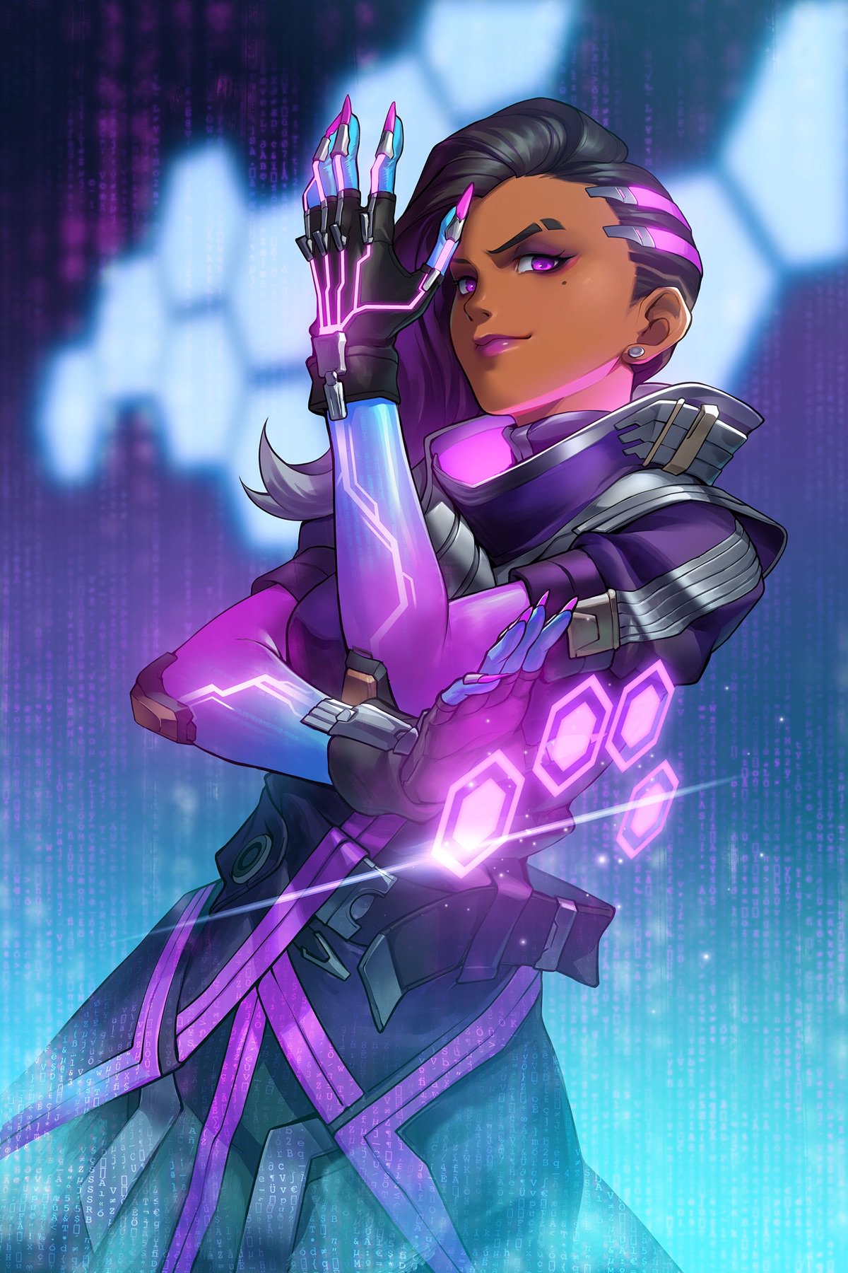 Fanart, Overwatch, Sombra