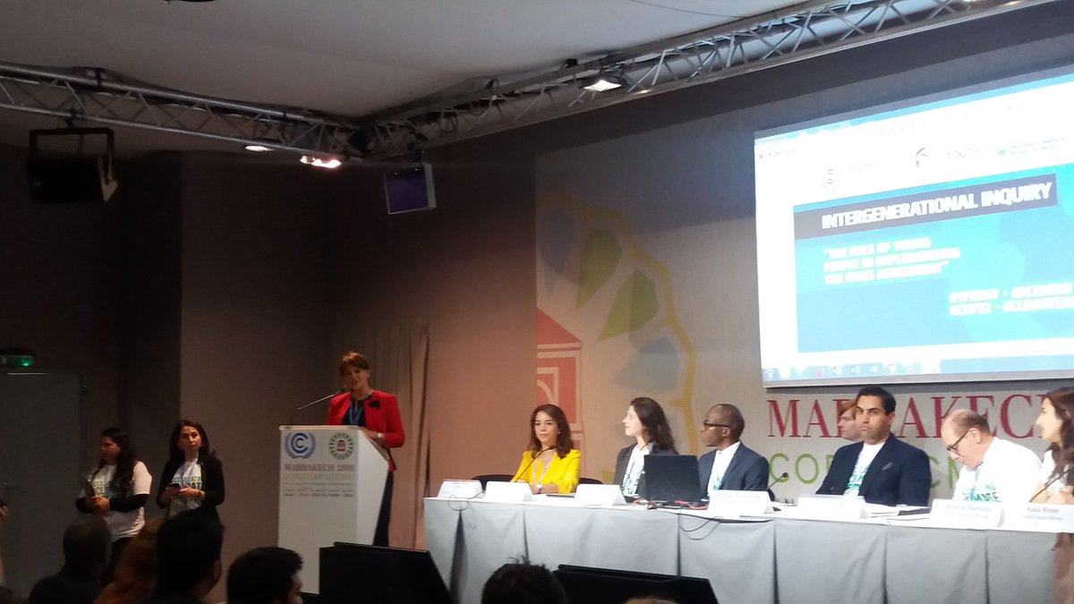 MelissaCapcha's tweet photo. Ministra de energía, minas, agua y ambiente de Marruecos #YFGDAY #ClimateAction #COP22 https://t.co/vXy0n4WOYP