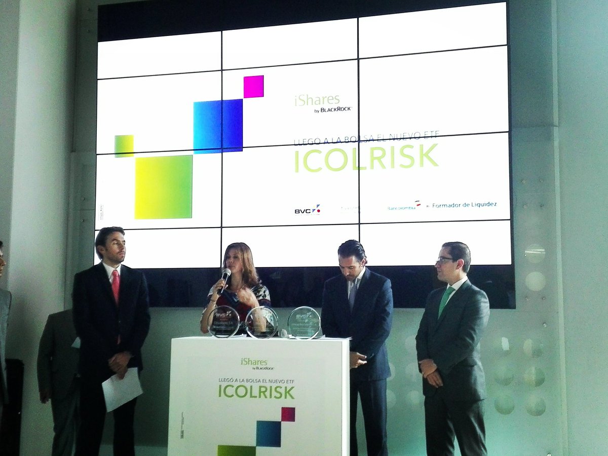 bvcColombia's tweet photo. "Nos alegra ser parte de este proyecto junto al mercado Colombiano" #ICOLRISK  @blackrock https://t.co/ZlcAD1BzZ4