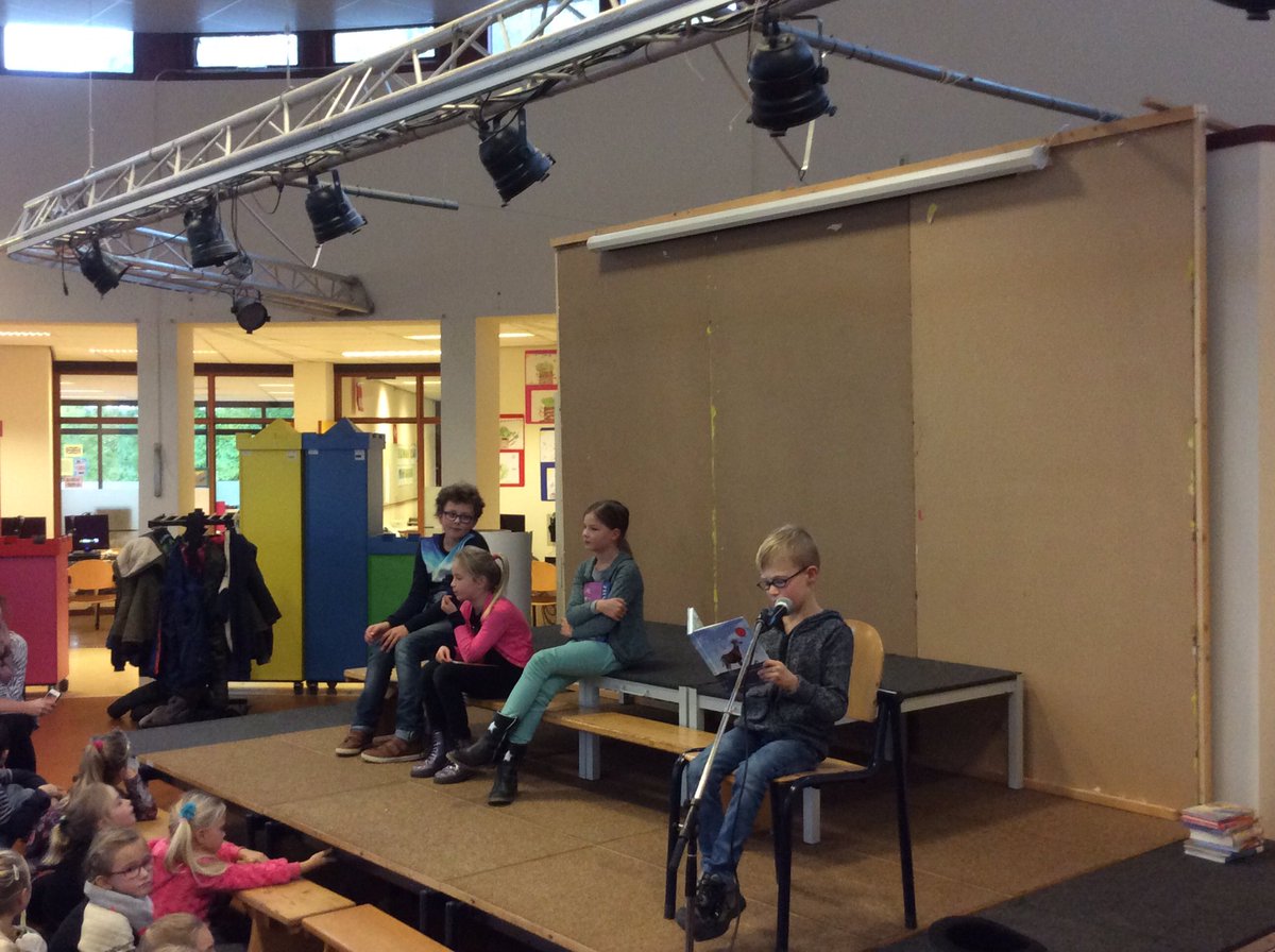 OBSDeFontein's tweet photo. Vanmiddag was de voorleeswedstrijd voor groep 3, 4, 5 en 6. En de winnaar is..... Maire uit groep 5! https://t.co/xILise0M8D