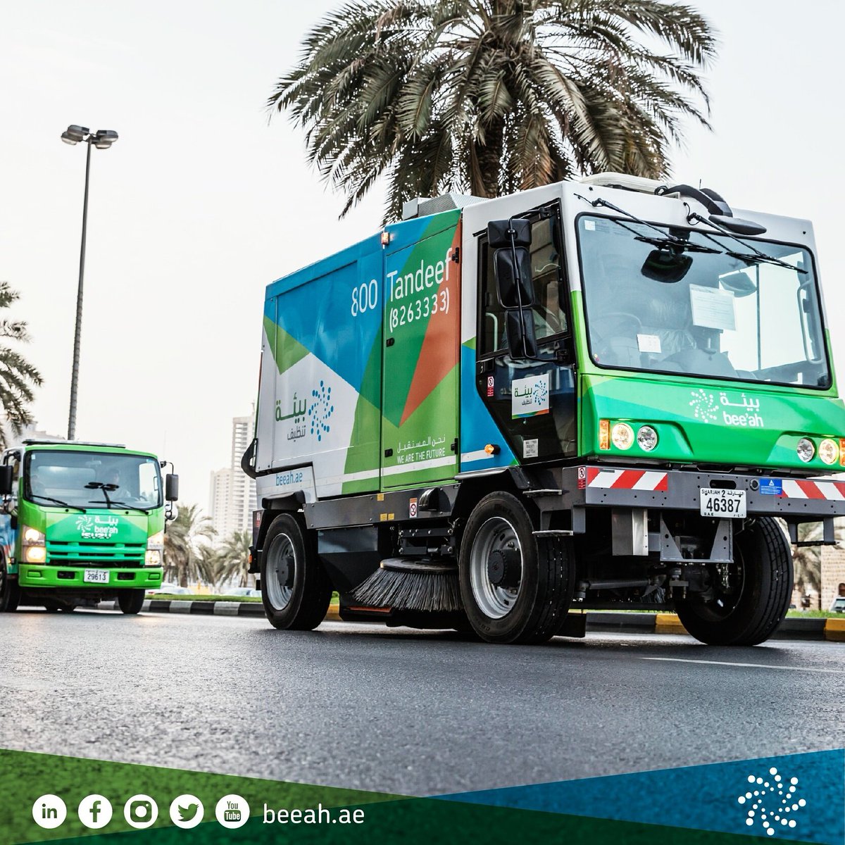 beeahgroup's tweet photo. We are proud to provide #Kalba Municipality with our integrated environmental solutions, positioning Sharjah as the Green Emirate
#BeeahUAE https://t.co/toigub3NV4