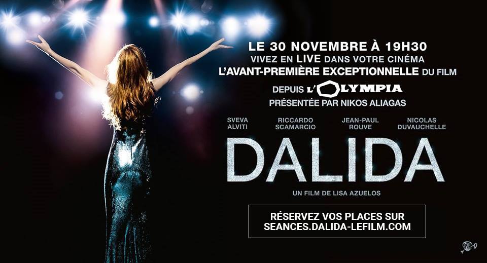 OLYMPIAHALL's tweet photo. Avant-première de "#Dalida" à l'Olympia : réservez votre place pour vivre en direct l'événement dans votre cinéma → https://t.co/cnuhptJ7D2 https://t.co/b767VHxsuL