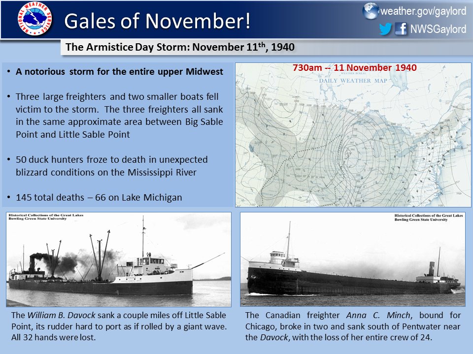 41 years ago today, November 10, 1975, the Edmund Fitzgerald sank with ...