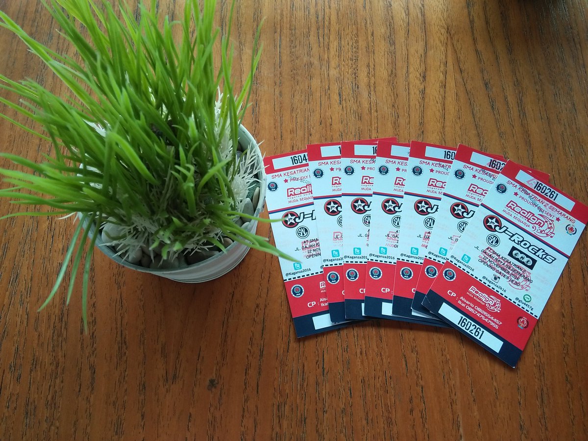 Tiket KAGANZA nih.. Jgn sampe gak dtg yah JRockstars.. 😊
