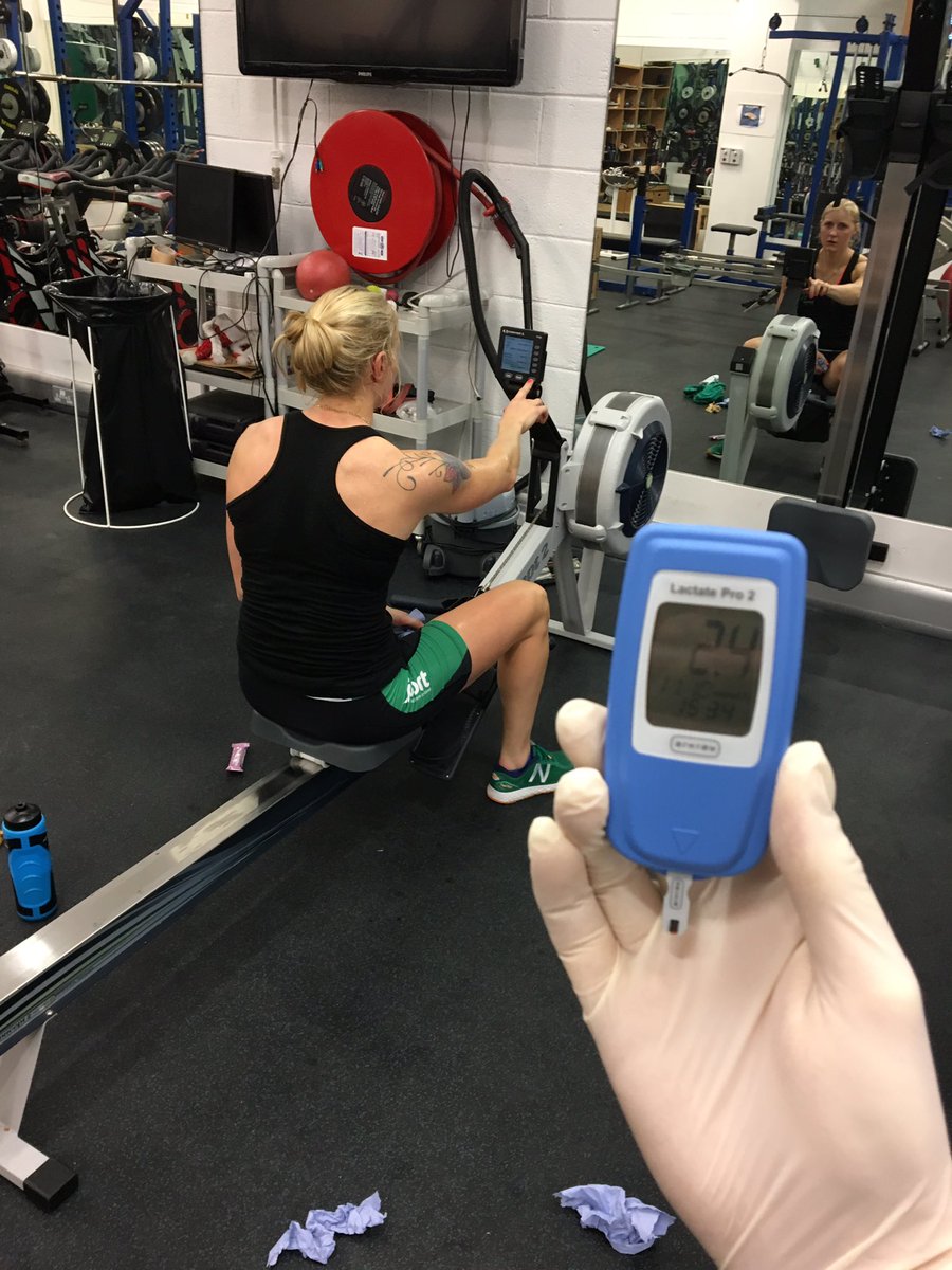 manthonyrc's tweet photo. Staying on the easier side of the game today. @SanitaPuspure doing the work, mise the science #Lactates https://t.co/TYXZJfeCNs