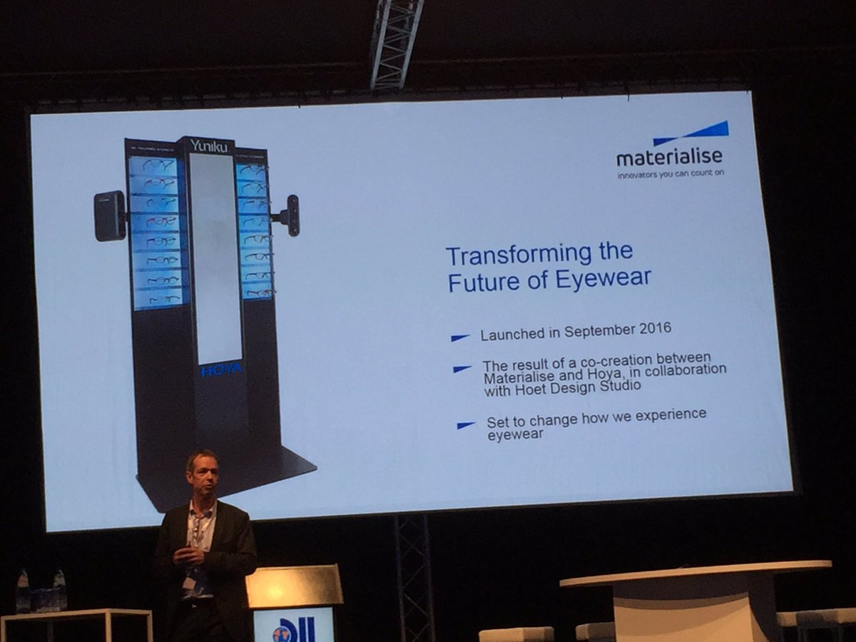 DewaeleFilip's tweet photo. Laat je bril vanaf nu 3D-printen in co-creatie met @MaterialiseNV en Bieke Hoet #dehanzedag2016 https://t.co/AfnRFY3bMB