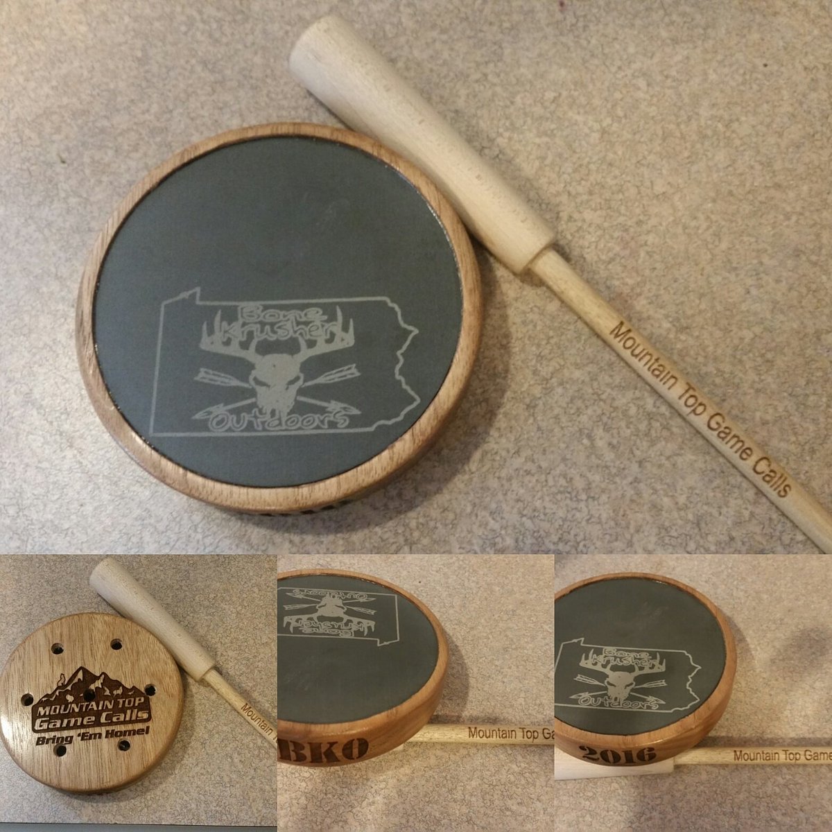 Bonekrusheroutd's tweet image. Head over to our Facebook page for a chance to win this custom pot call! facebook.com/bonekrusherout…