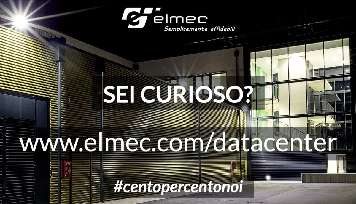 andreacreativo's tweet photo. #centopercentonoi
@ElmecTwitt "ci mette la faccia" e ci invita a visitare non solo il sito web ma anche il proprio #DataCenter #ElmecTalk https://t.co/u3HOdd9OEm