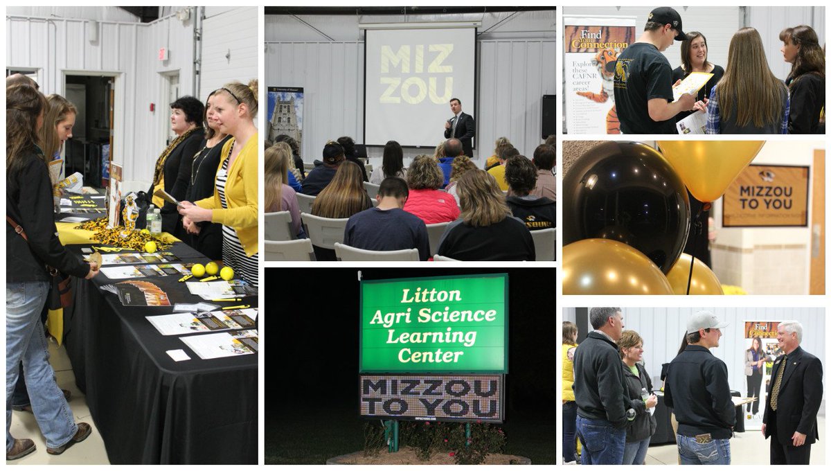 cafnr's tweet photo. We had a great night bringing Mizzou to You, Chillicothe. We look forward to welcoming new Tigers next fall! https://t.co/b84h9QP7Il