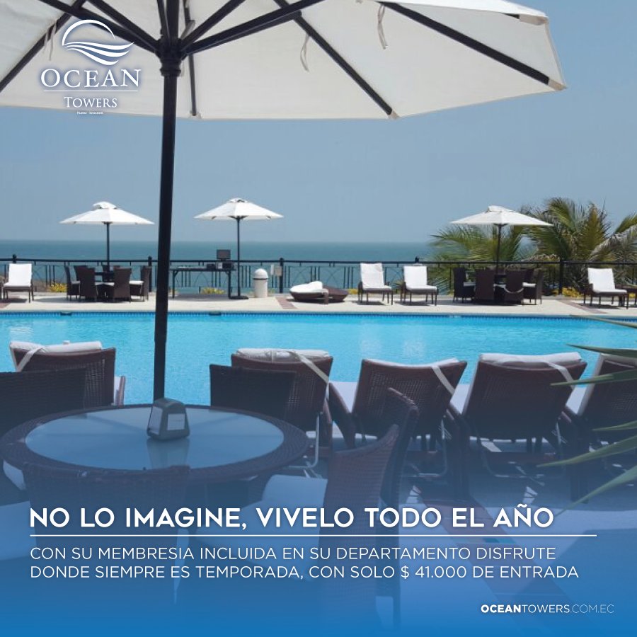 OceanTowers_ec's tweet photo. ¡Active su membresía en #OceanClub desde el primer dia!
Reserve su departamento en #OceanMediterránea recibe la su membresía · 099 126 5503 https://t.co/TTmsiZUHmJ
